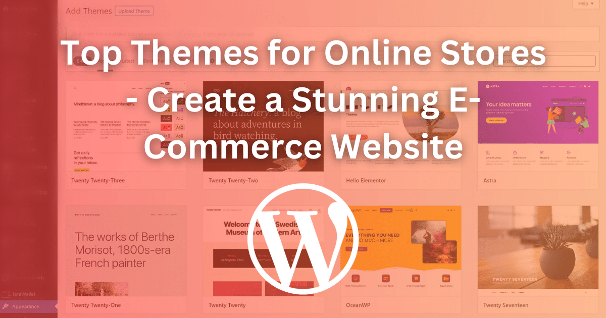 Top Themes for Online Stores - Create a Stunning E-Commerce Website
