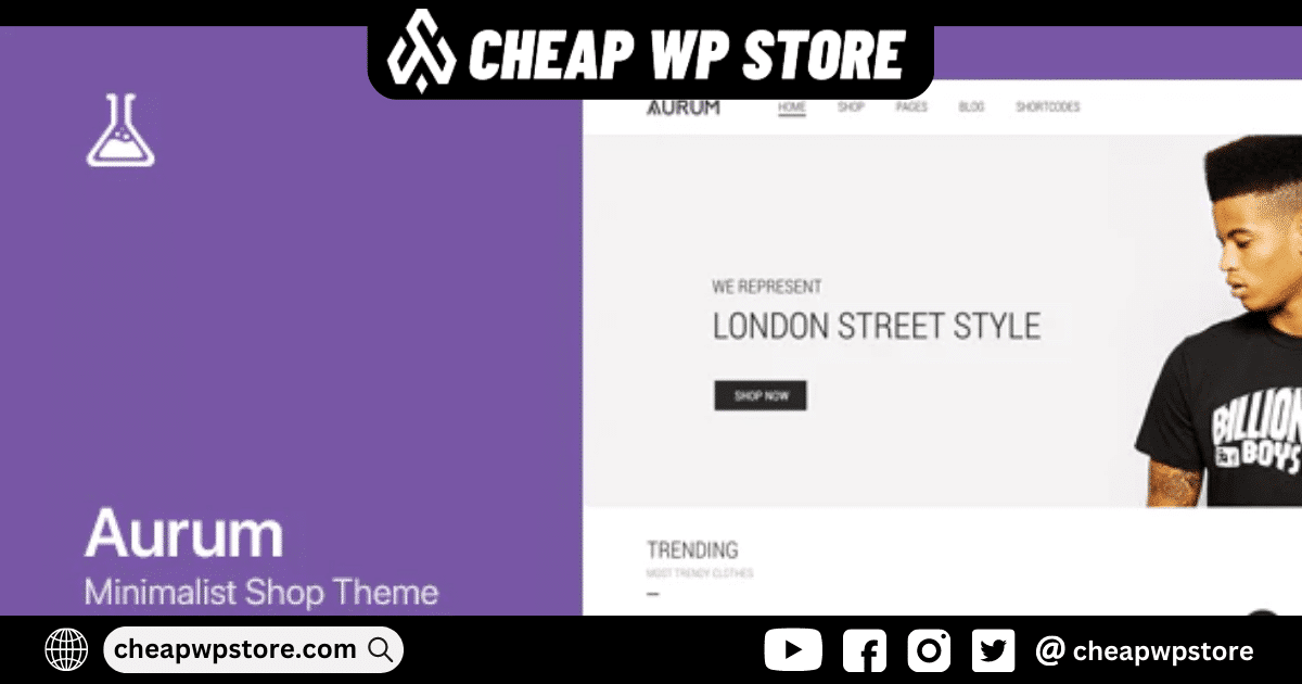 Aurum WordPress Theme - Minimalist Shopping Theme