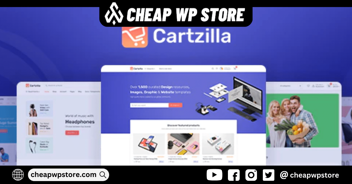 Cartzilla WordPress Theme - Digital Marketplace & Grocery Store Theme