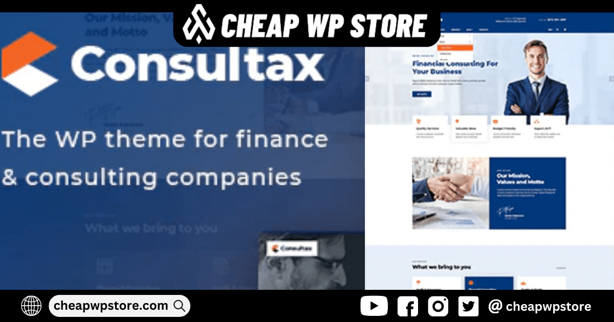 Consultax WordPress Theme - Financial & Consulting