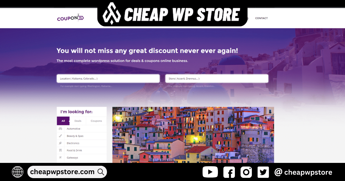 CouponXL WordPress Theme - Coupons Deals & Discounts