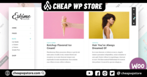 Eskimo - Minimal Personal WordPress Blog & Shop Theme