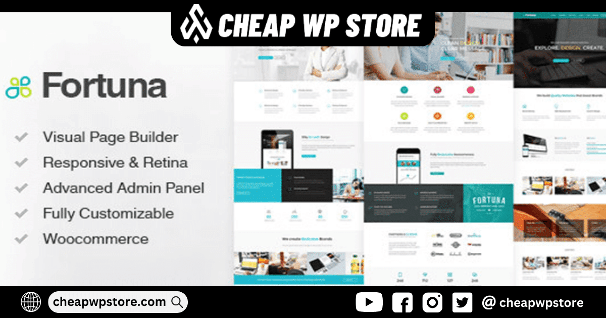 Fortuna WordPress Theme - Responsive Multi-Purpose
