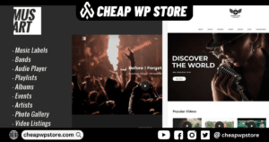 Musart - Music Label And Artists WordPress Theme