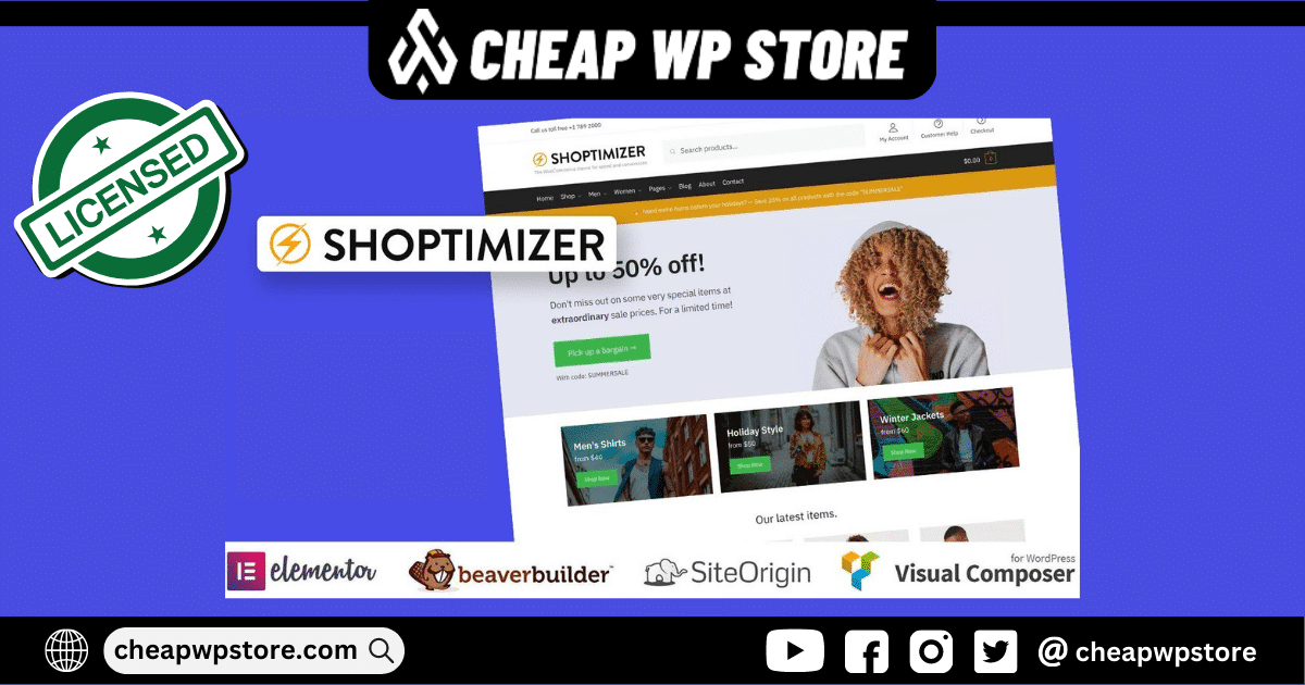 Shoptimizer The fastest eCommerce Theme