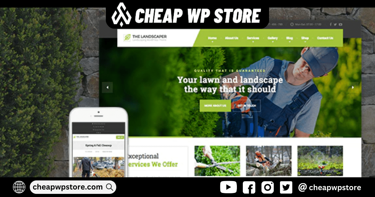 The Landscaper - Lawn & Landscaping WP Theme