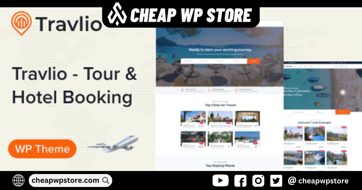 Travlio - Travel Booking WordPress Theme