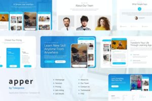 Apper - Mobile App & SaaS Startup Elementor Template Kit