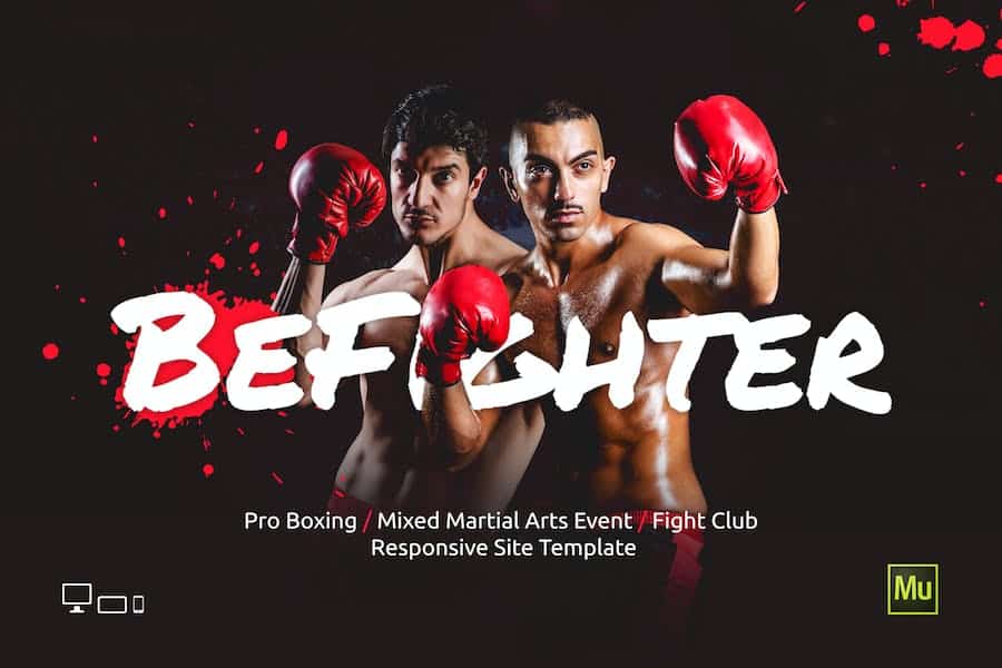 BeFighter - Boxing / MMA Sport Event Site Template