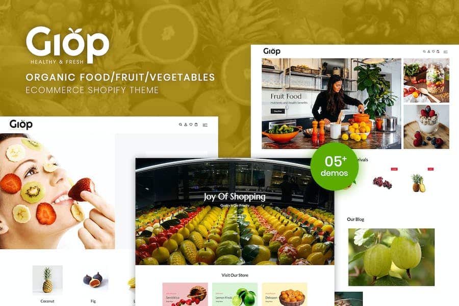 Giop - Organic Food/Fruit/Vegetables Shopify Theme