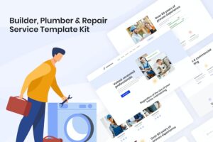 Handyman - Builder Plumber & Repair Service Elementor Template Kit