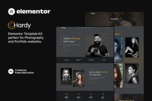 Hardy - Photography & Portfolio Elementor Template Kit