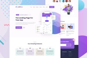 LadidApp - App Unbounce Landing Page Template