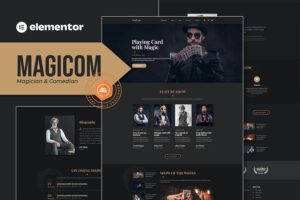 Magicom - Magician & Comedian Club Elementor Template Kit