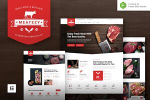 Meatezy - Meat Shop & Butcher Elementor Template Kit