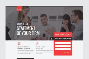 SUITS - Unbounce Law Template